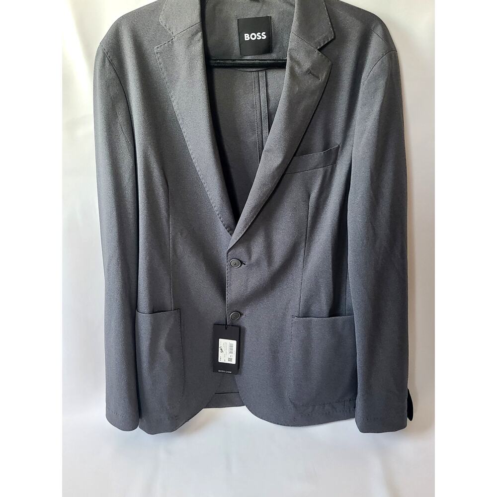 BOSS Men’s DRESSLETIC Blazer – Charcoal Gray – Size 40R – New With Tags